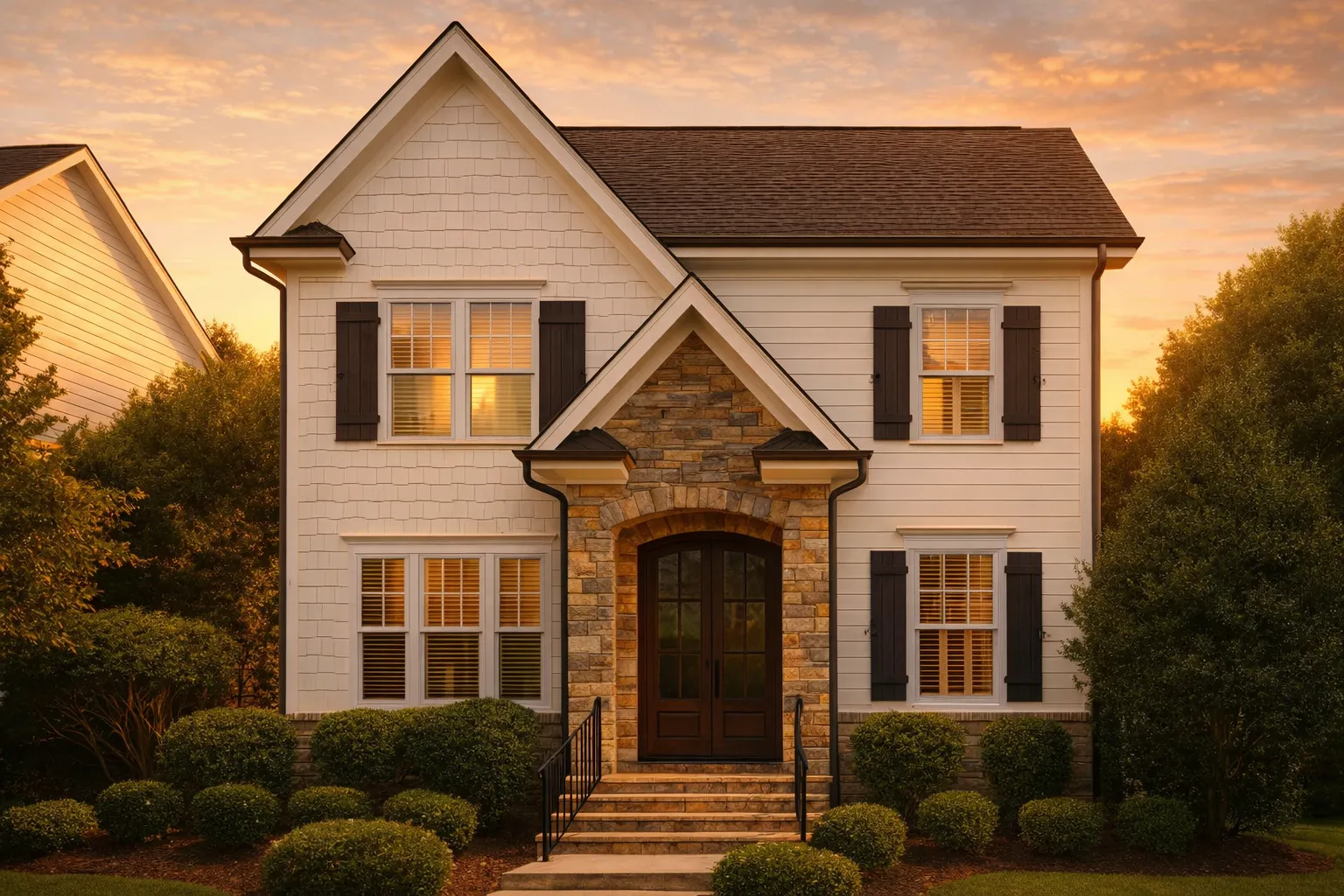 Modern 2-Story House Plan with 4 Bedrooms and CAD Floor Blueprints