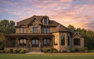Plan  11-1510 - The Shire | French  Country - 4-Bed, 2-Bath, 3,224 SF
