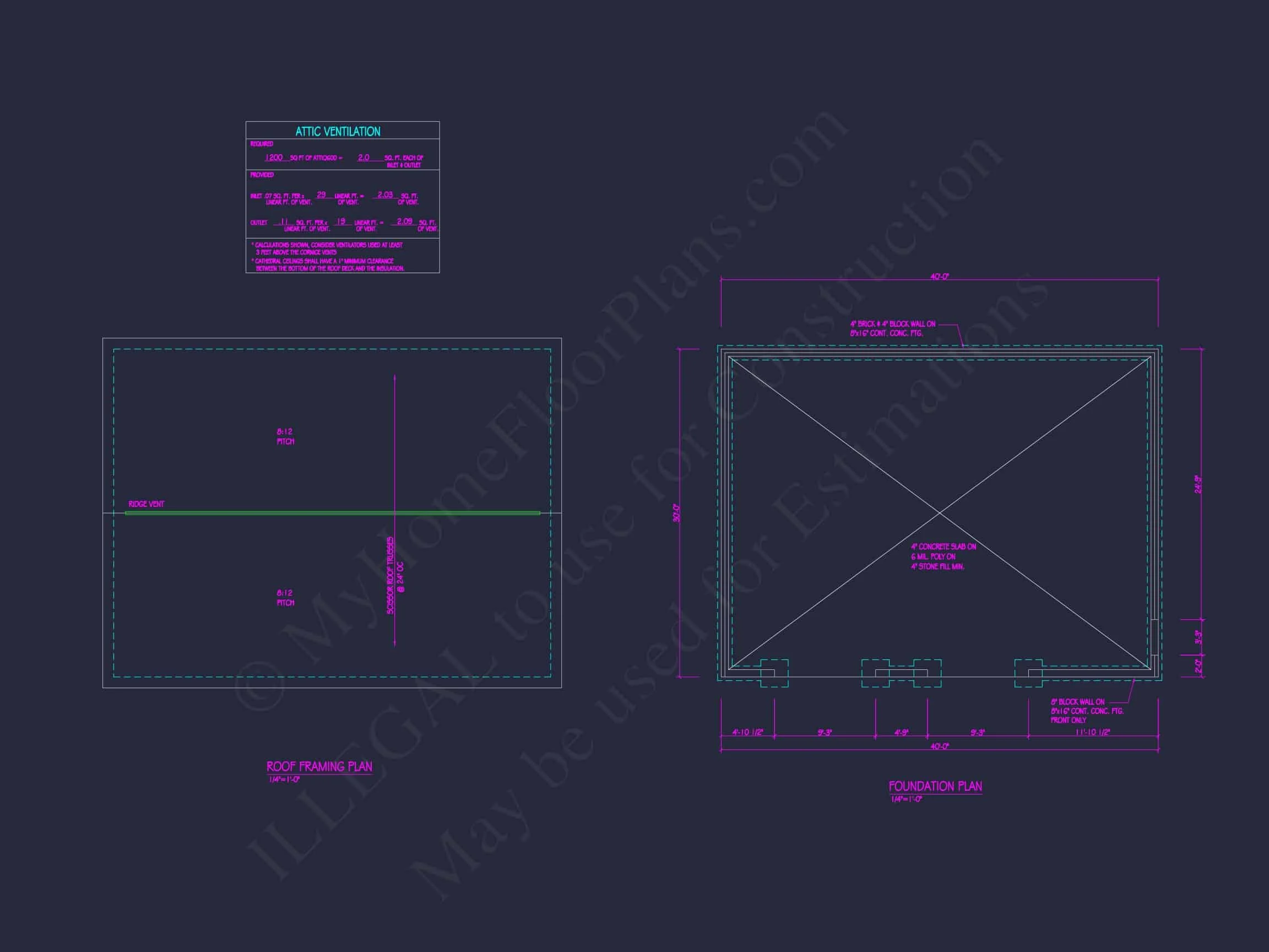 19-1653 GARAGE PLAN - Garage House Plan with CAD Designs and Detailed Blueprint 7 Versatile Garage House Plan with CAD Designs & Vaulted Ceilings