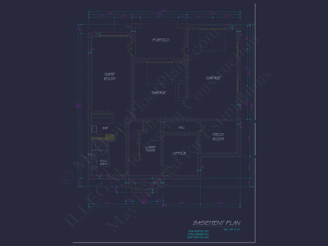 3-Story House Plan with Basement, Balcony & Open Floor Layout