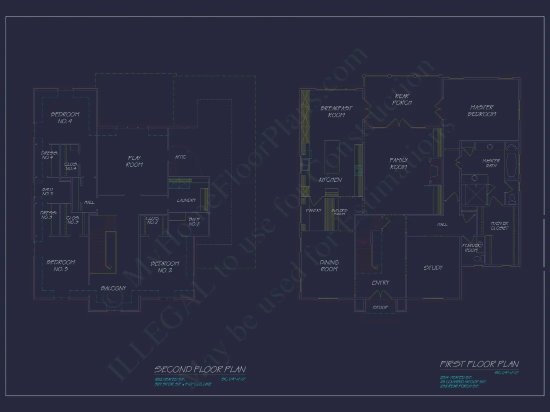 3-Story House Plan with Basement, Balcony & Open Floor Layout