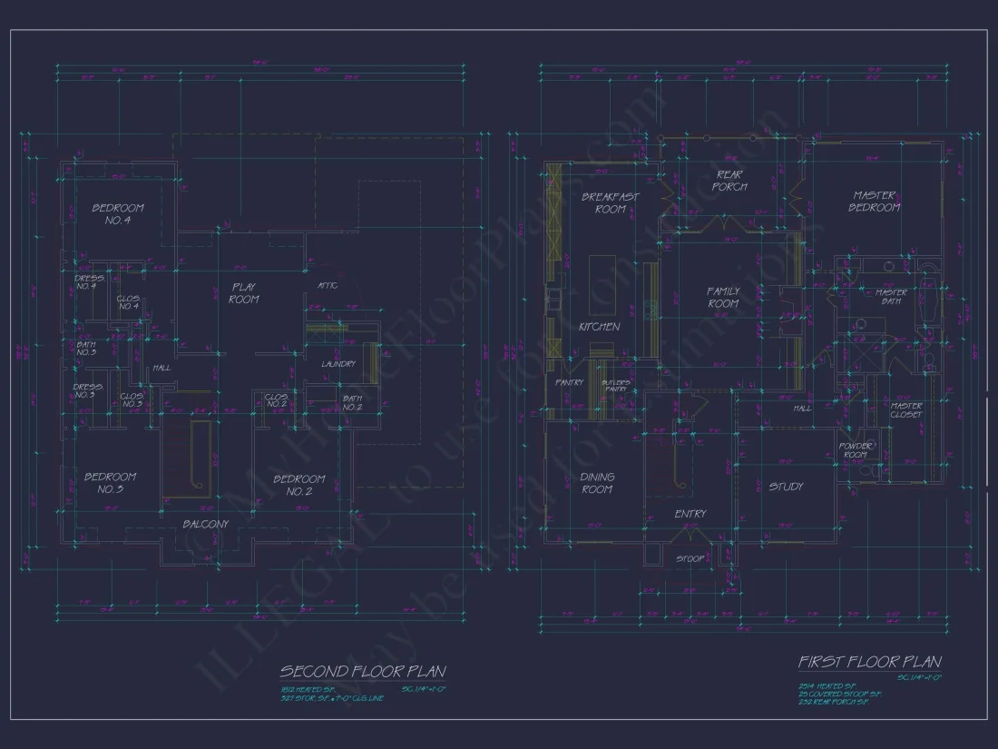 3-Story House Plan with Basement, Balcony & Open Floor Layout