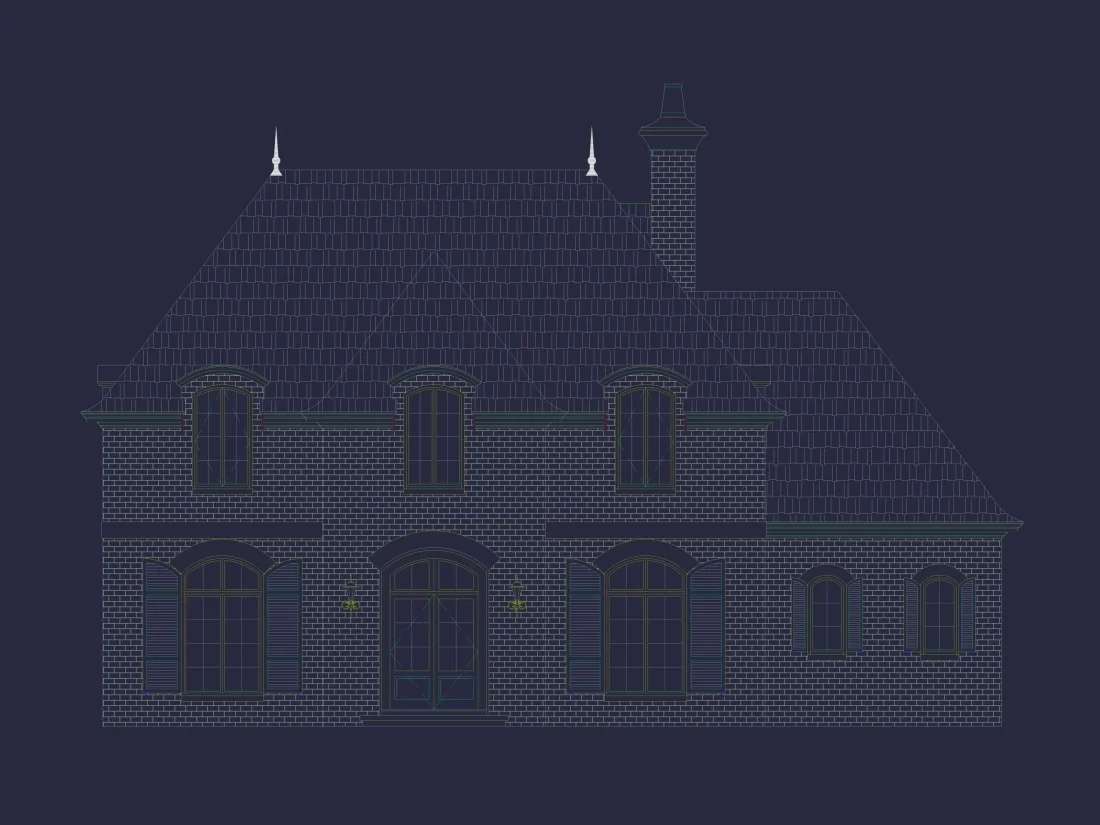 3-Story House Plan with Basement, Balcony & Open Floor Layout