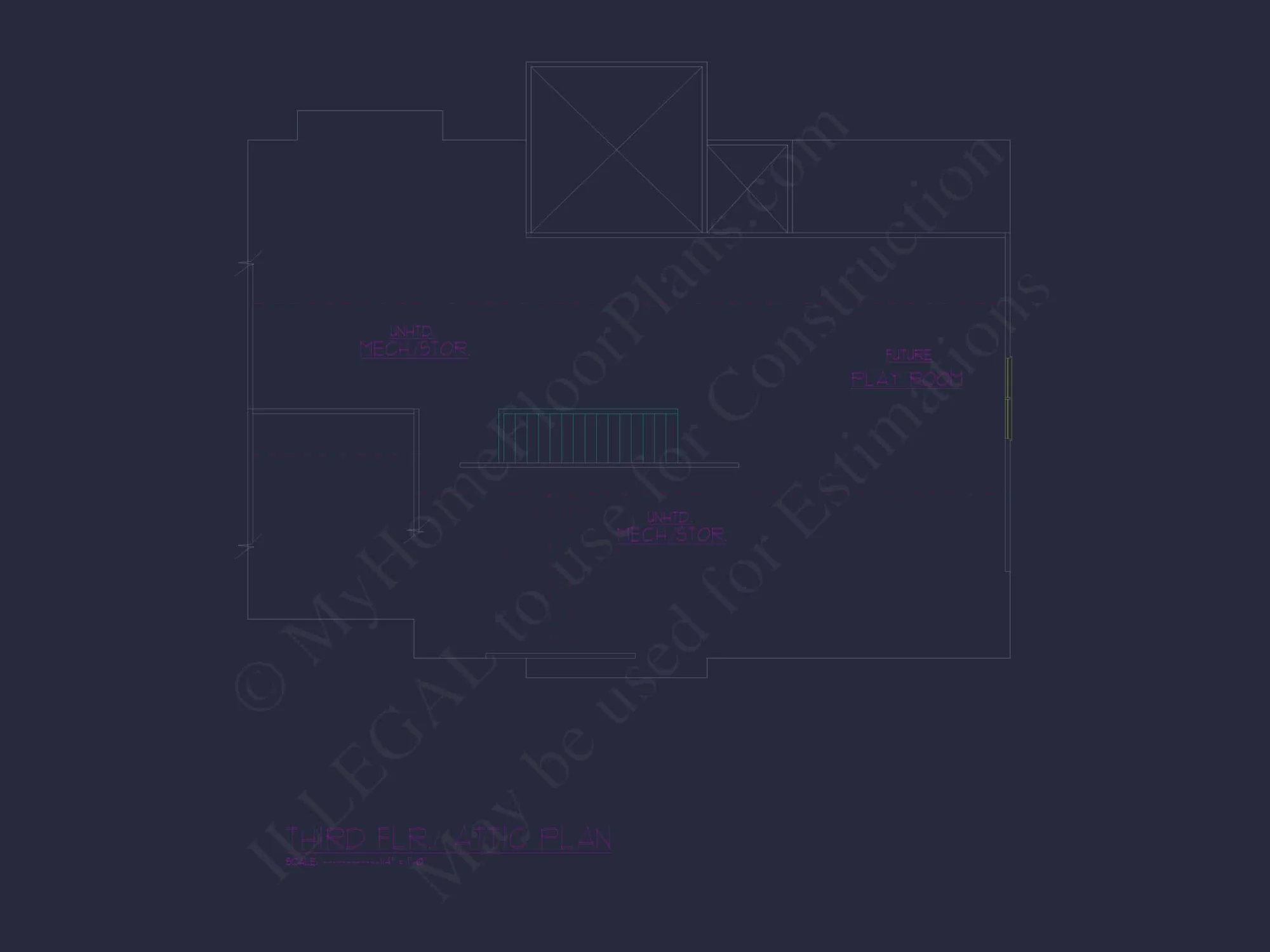 Spacious Home Plan with Modern Architecture & CAD Designs