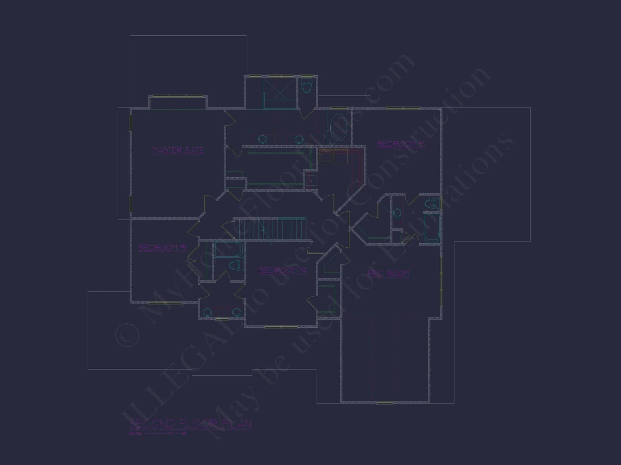 Spacious Home Plan with Modern Architecture & CAD Designs