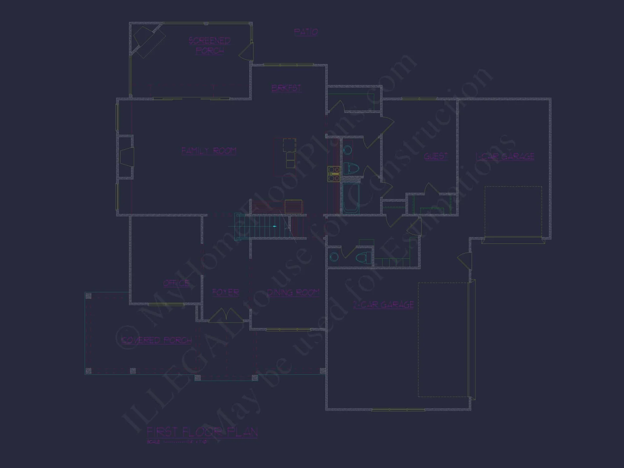 Spacious Home Plan with Modern Architecture & CAD Designs