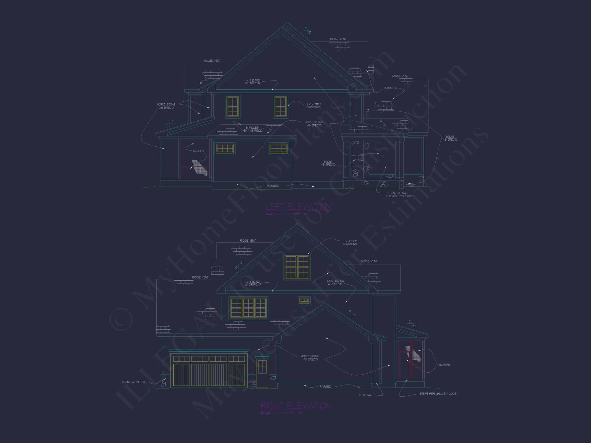 Spacious Home Plan with Modern Architecture & CAD Designs