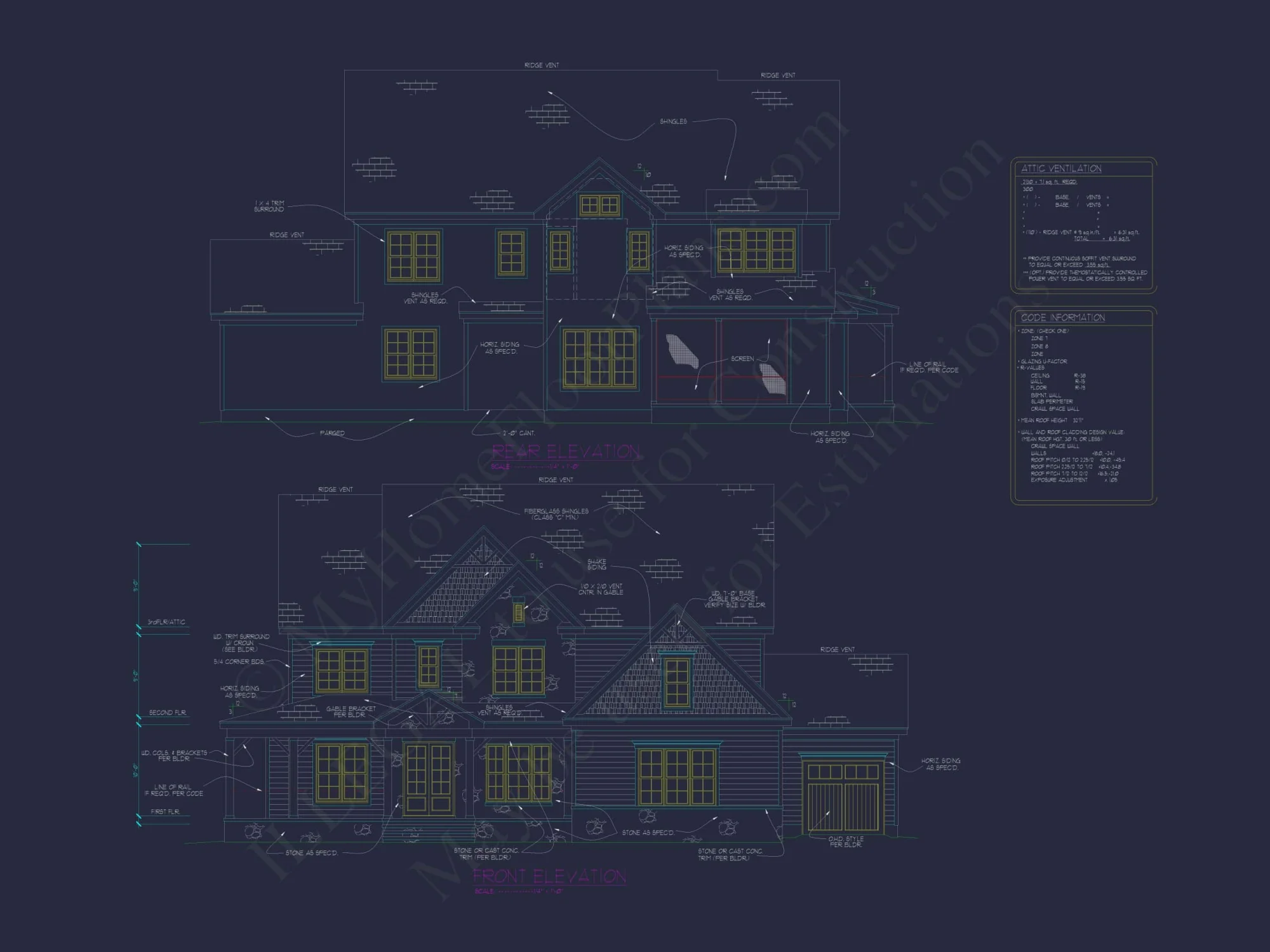 Spacious Home Plan with Modern Architecture & CAD Designs
