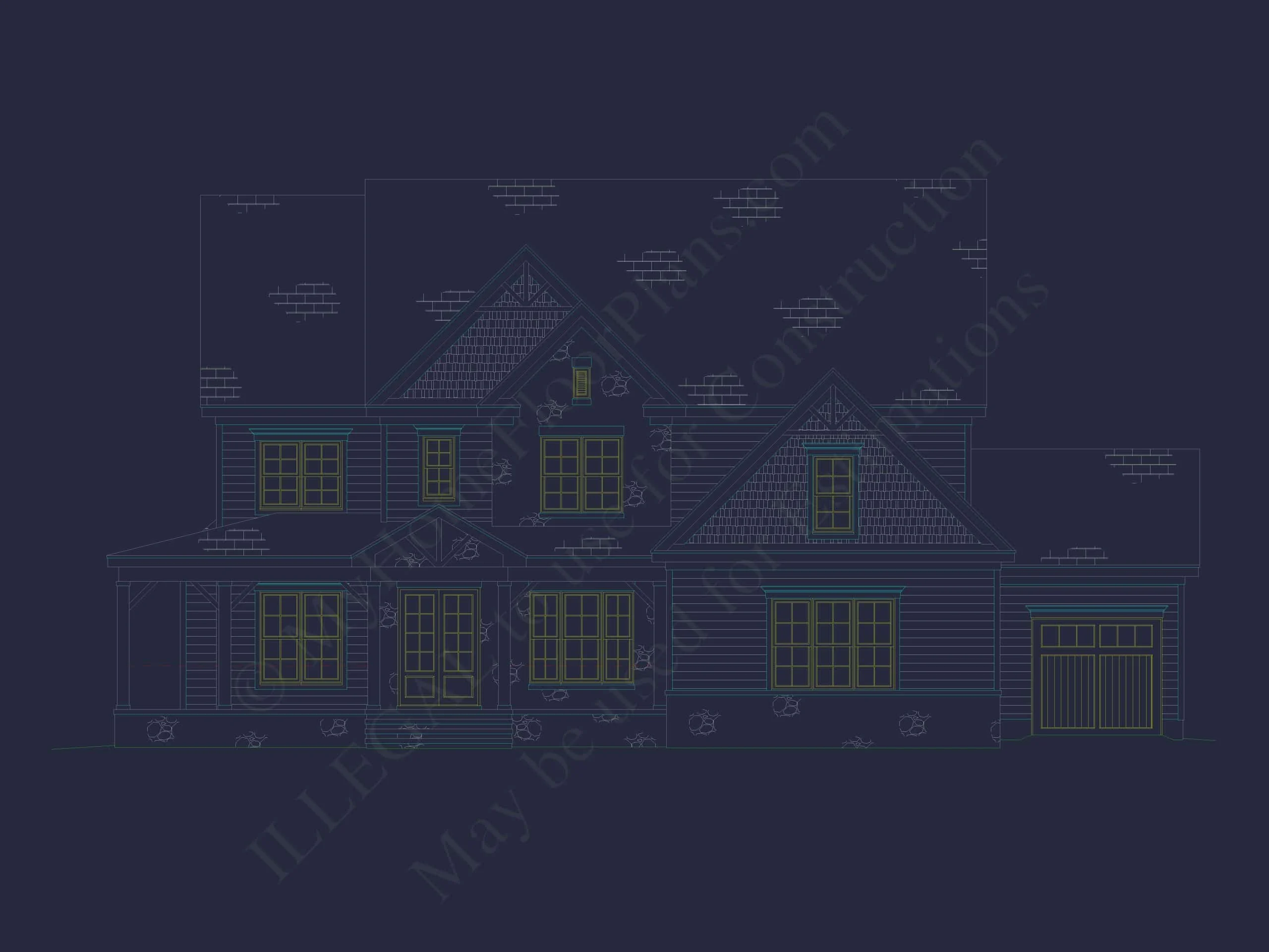 20-1128 HOUSE PLAN - Spacious House Plan with Modern Architecture & CAD Designs 2 Spacious Home Plan with Modern Architecture & CAD Designs