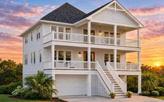 Plan  12-2298 - Honor Manor |  Coastal Beach - 4-Bed, 3-Bath, 2,716 SF