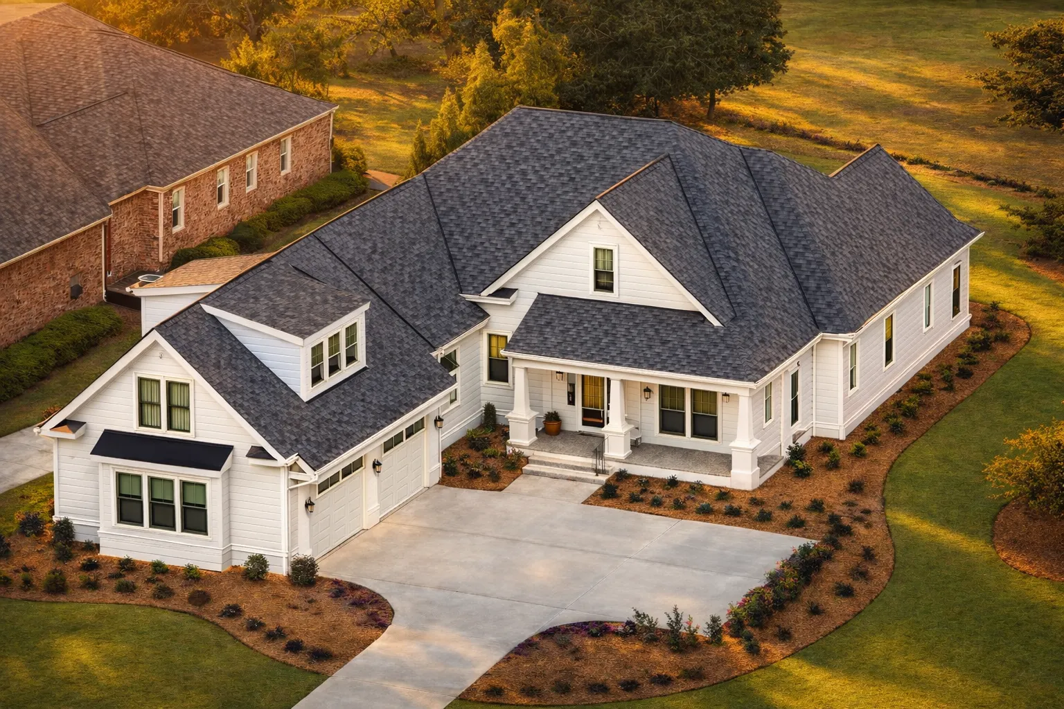 Modern Craftsman Home Plan with 1.5 Floors, Vaulted Ceilings & Bonus Room