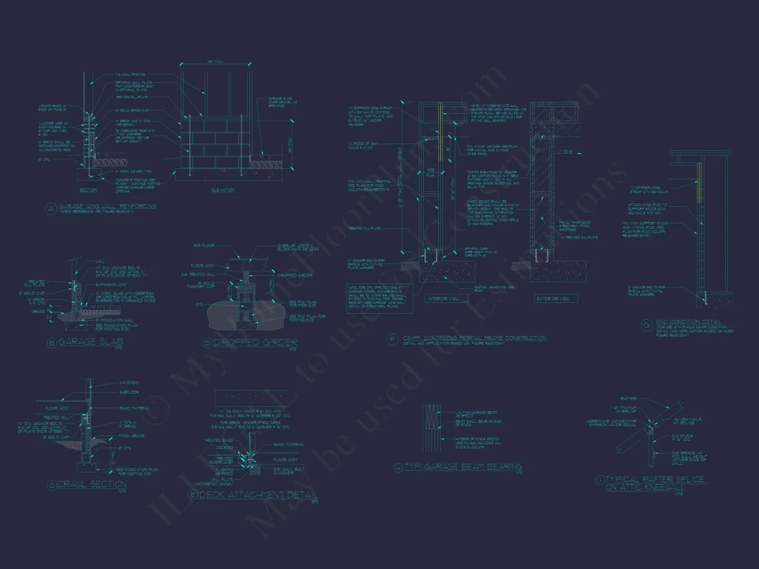 Charming 1.5-Story Home Blueprint with Craftsman Style and CAD Designs