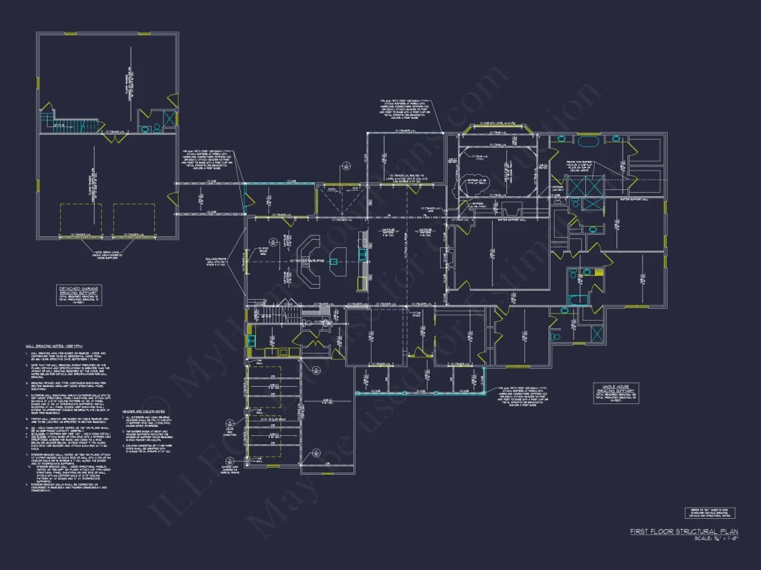 Luxury House Plan with Spacious Floor Plan, CAD Designs & Blueprint