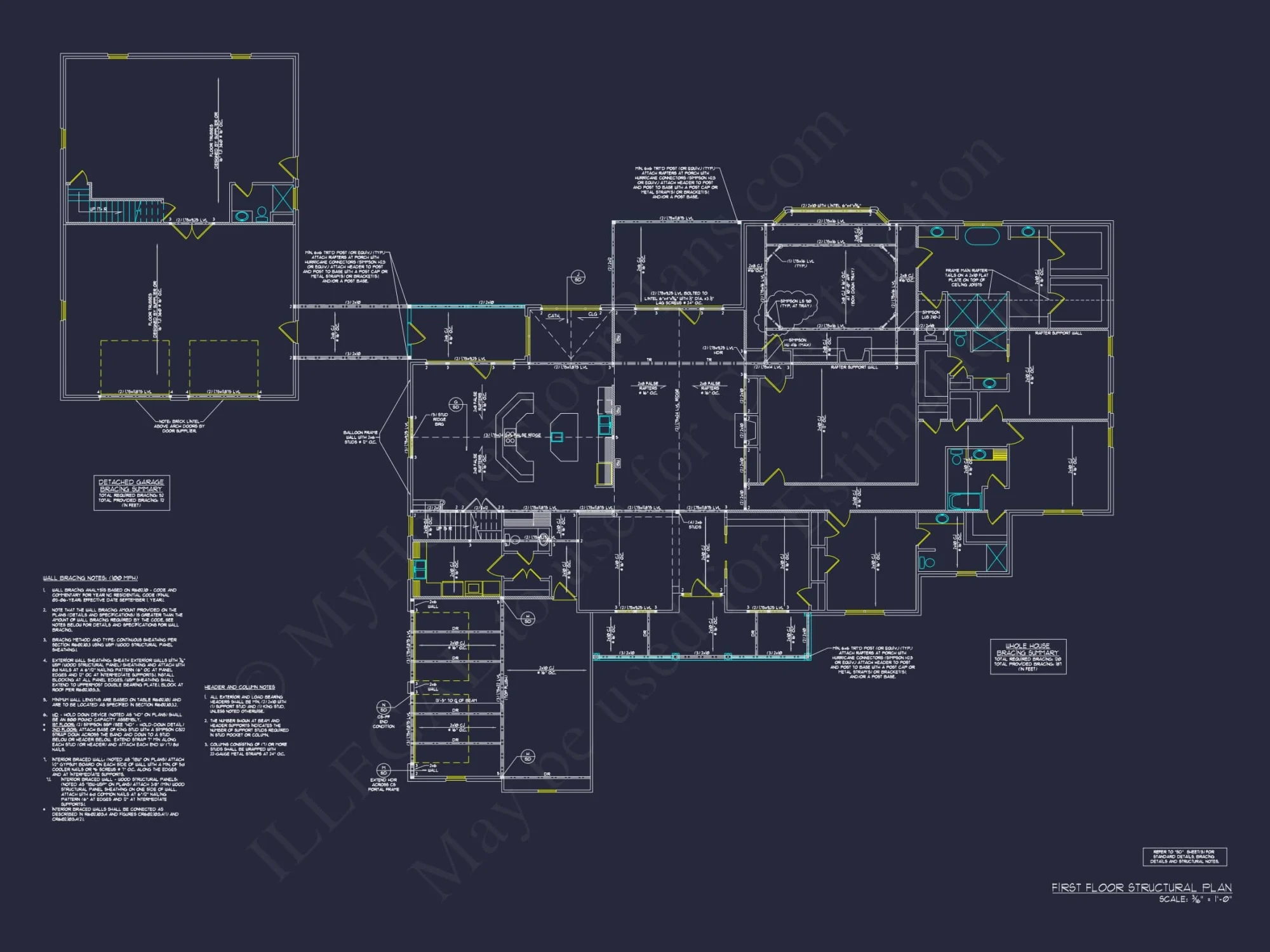 Luxury House Plan with Spacious Floor Plan, CAD Designs & Blueprint