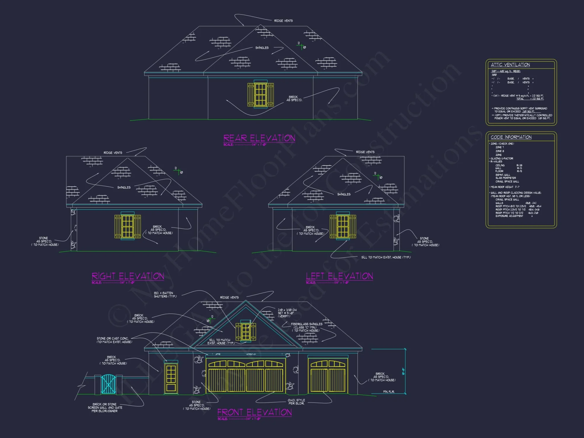 Spacious Garage Floor Plan with Workshop and Brick Exterior