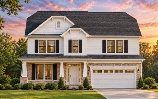 Plan  15-1525 - The District |  Traditional Colonial - 3-Bed, 2.5-Bath, 2,212 SF