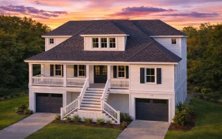 Plan  18-1197 - Quest Manor |  Coastal Traditional - 3-Bed, 2.5-Bath, 2,649 SF