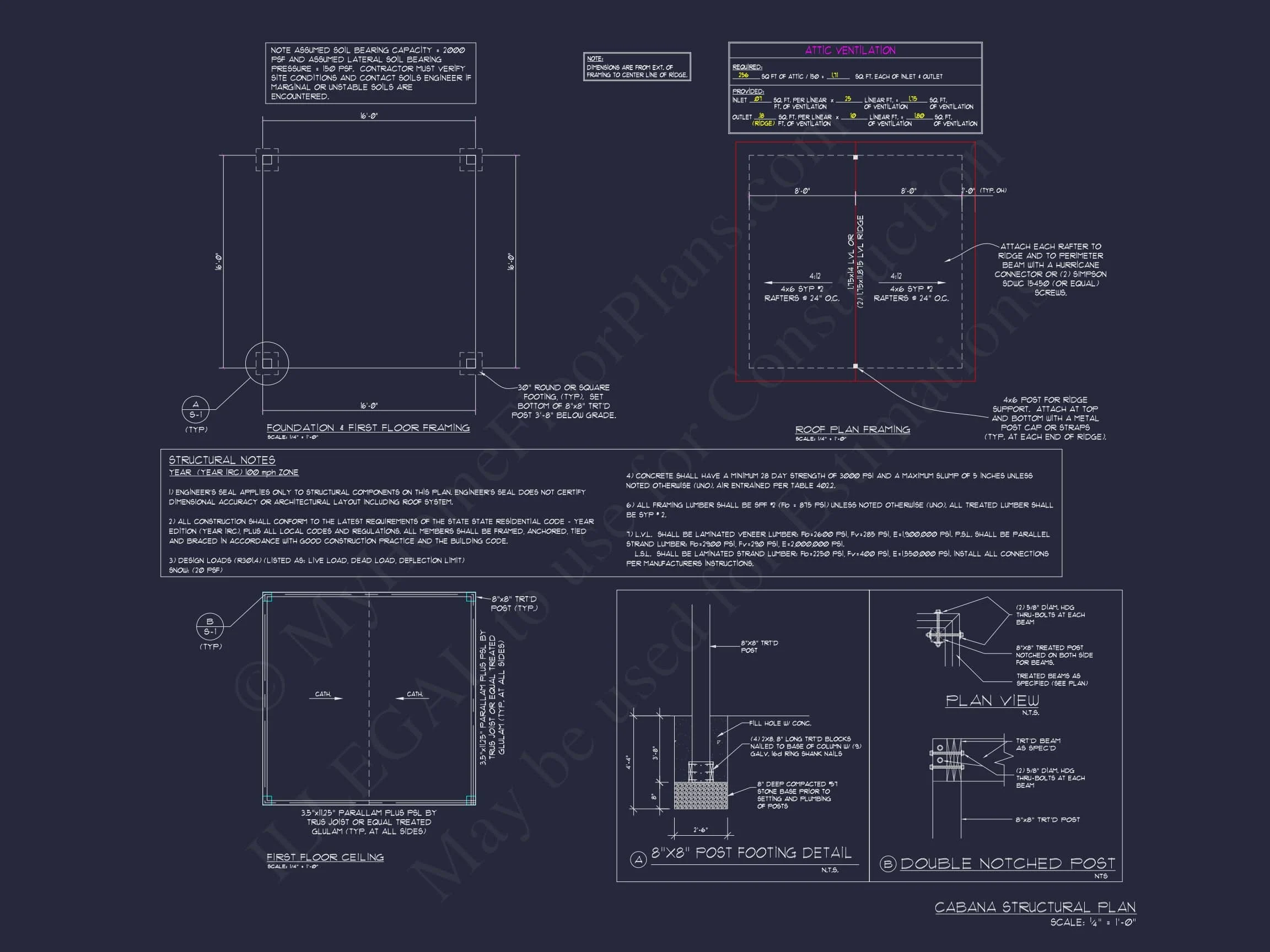 16-1112 CABANA PLAN - Compact Cabana House Plan: Blueprints, CAD Designs, and More 3 Compact Cabana House Plan with CAD Files and Outdoor Living