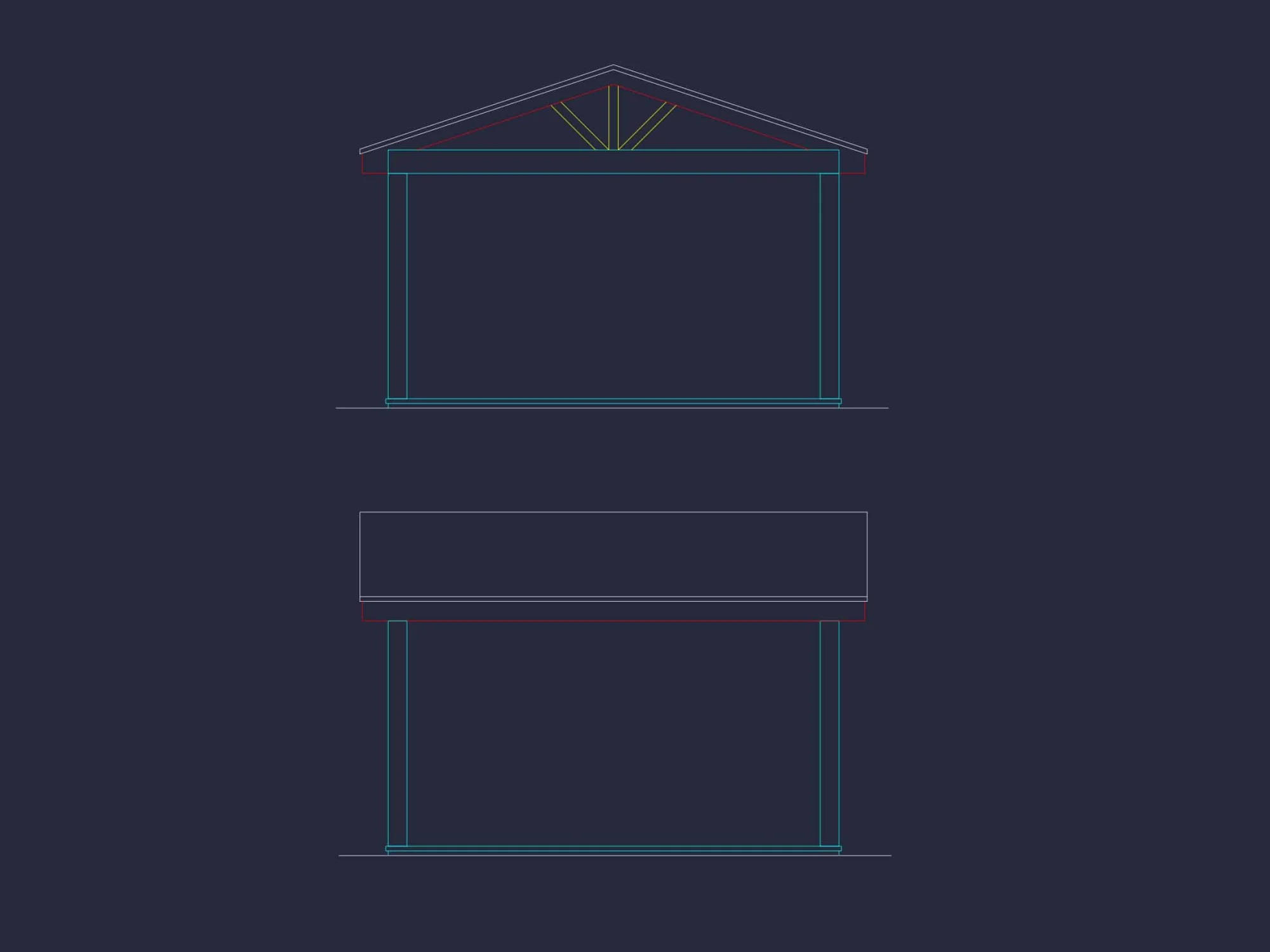 Compact Cabana House Plan with CAD Files and Outdoor Living