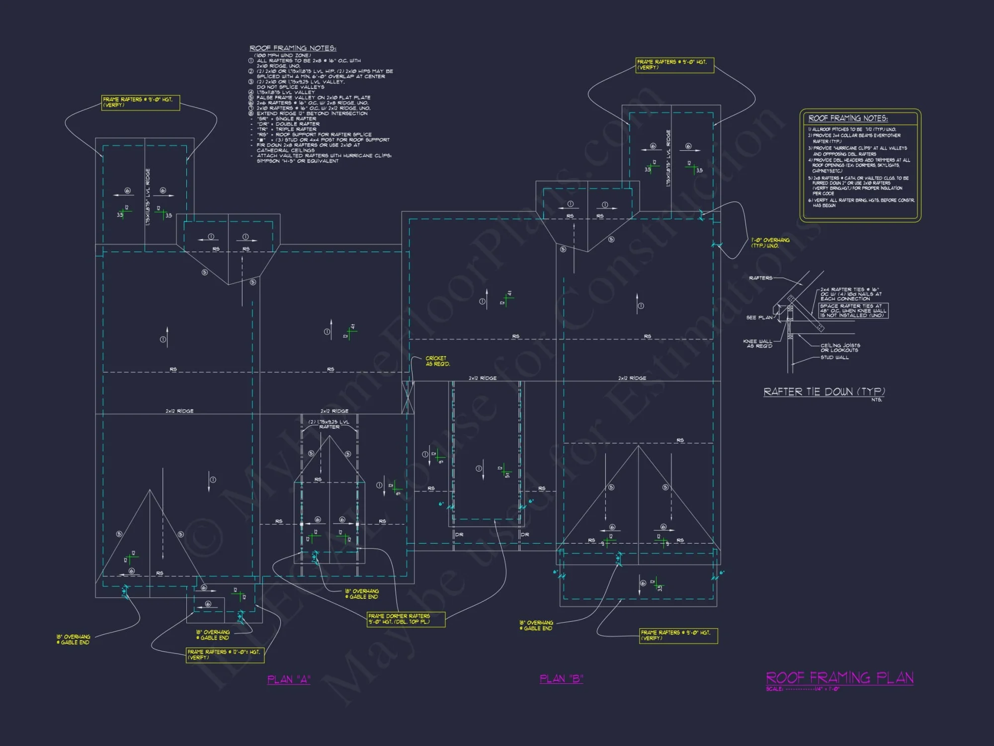 Spacious Craftsman Duplex House Plan with Vaulted Ceilings & CAD Designs