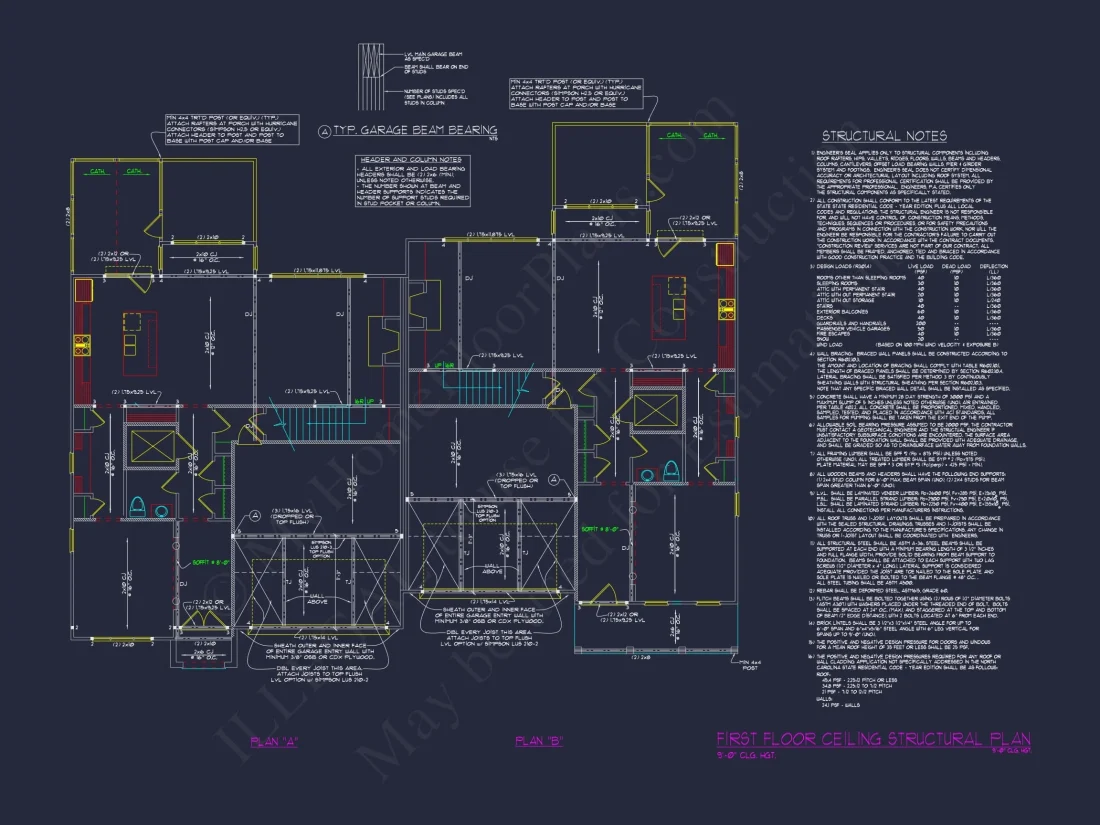 Spacious Craftsman Duplex House Plan with Vaulted Ceilings & CAD Designs
