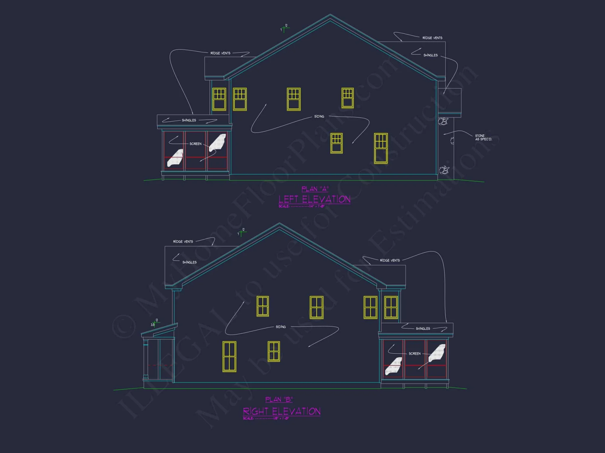 Spacious Craftsman Duplex House Plan with Vaulted Ceilings & CAD Designs