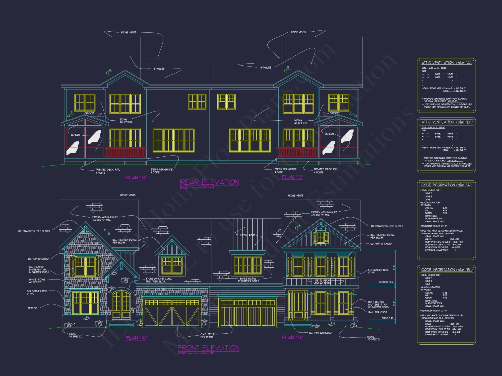 Spacious Craftsman Duplex House Plan with Vaulted Ceilings & CAD Designs