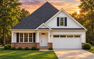Plan  12-2210B - The Envelope |  Modern Farmhouse - 4-Bed, 3.5-Bath, 2,421 SF