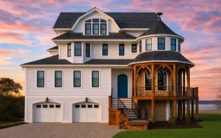 Plan  20-1675 - Vibe Manor | Shingle  Style Coastal - 4-Bed, 4.5-Bath, 4,966 SF