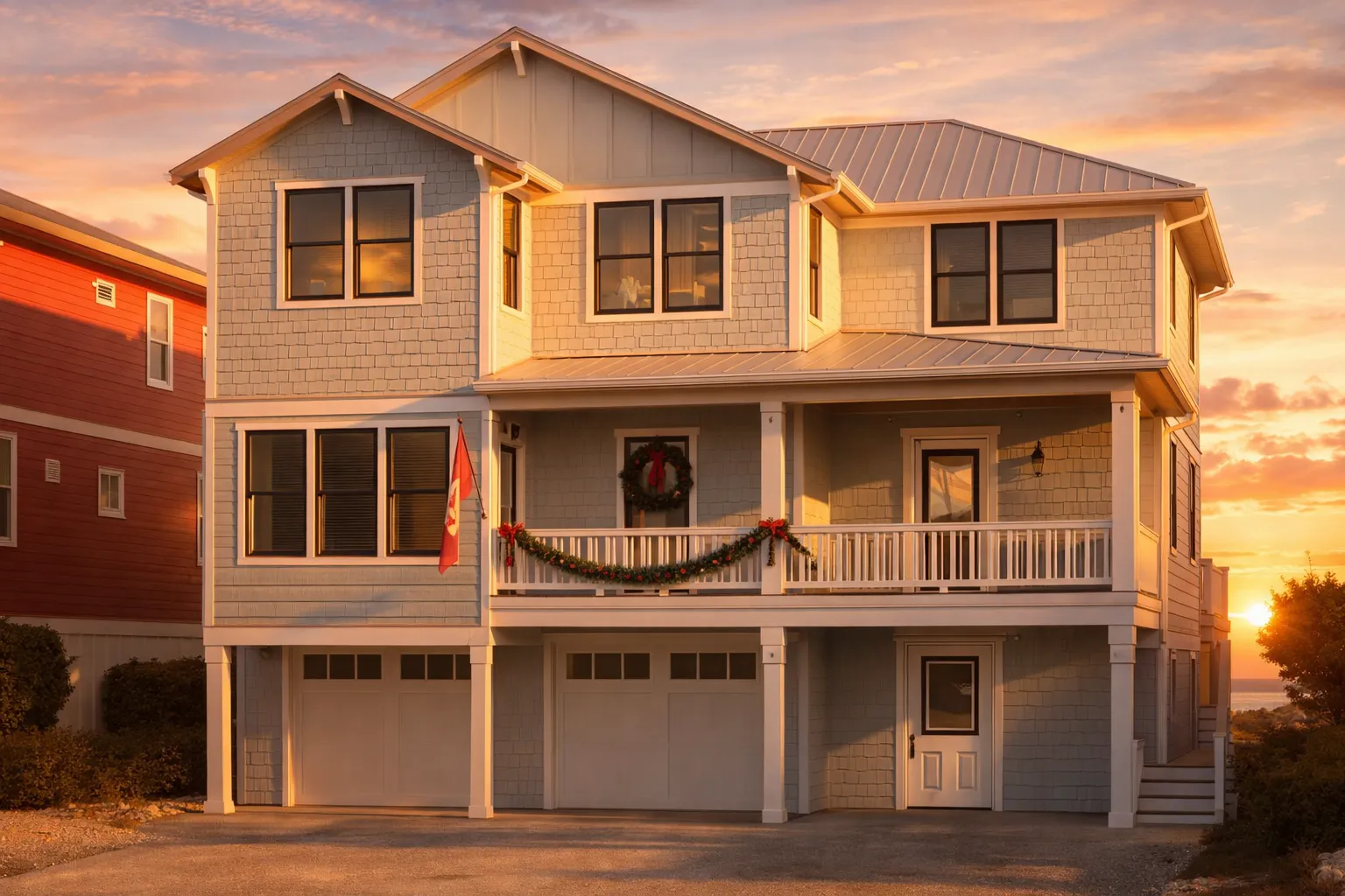 Coastal 4-Bedroom Home Floor Plan 3086 Sq Ft,2.5 Story