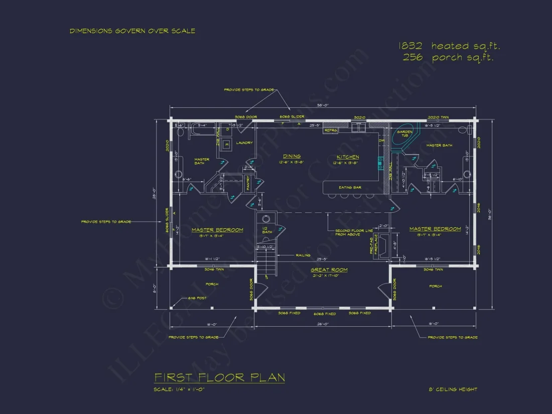 Stunning 2-Story House Plan with Modern Floor Plans & CAD Designs