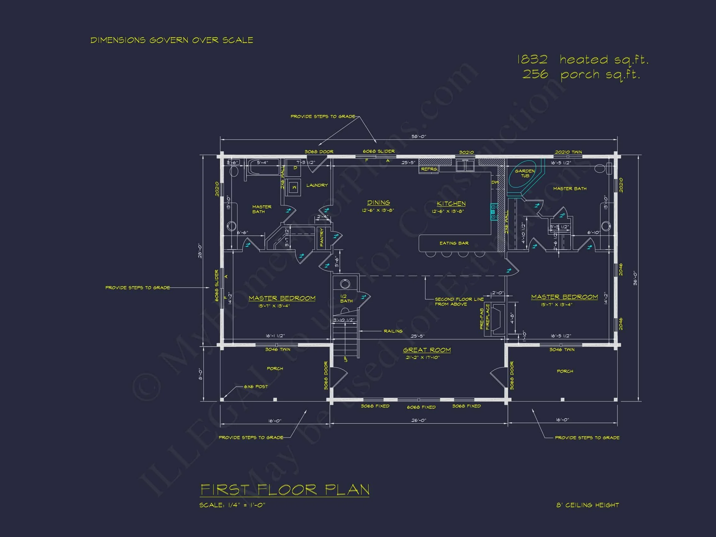 Stunning 2-Story House Plan with Modern Floor Plans & CAD Designs