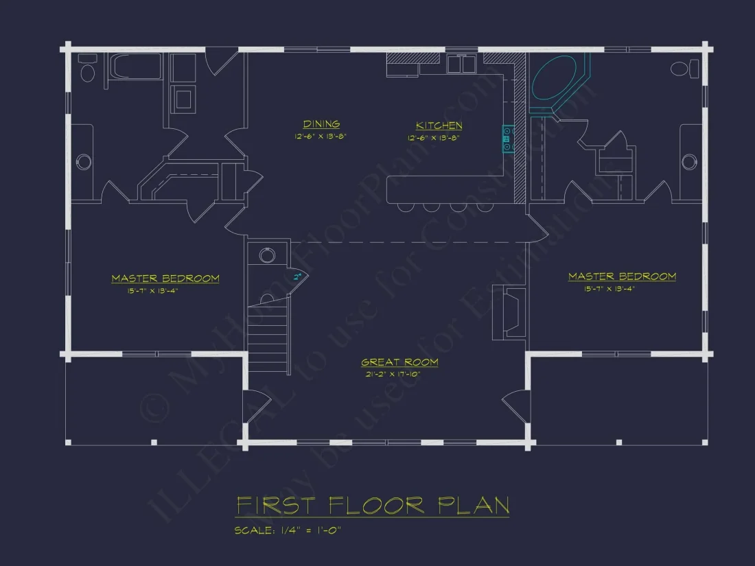 Stunning 2-Story House Plan with Modern Floor Plans & CAD Designs