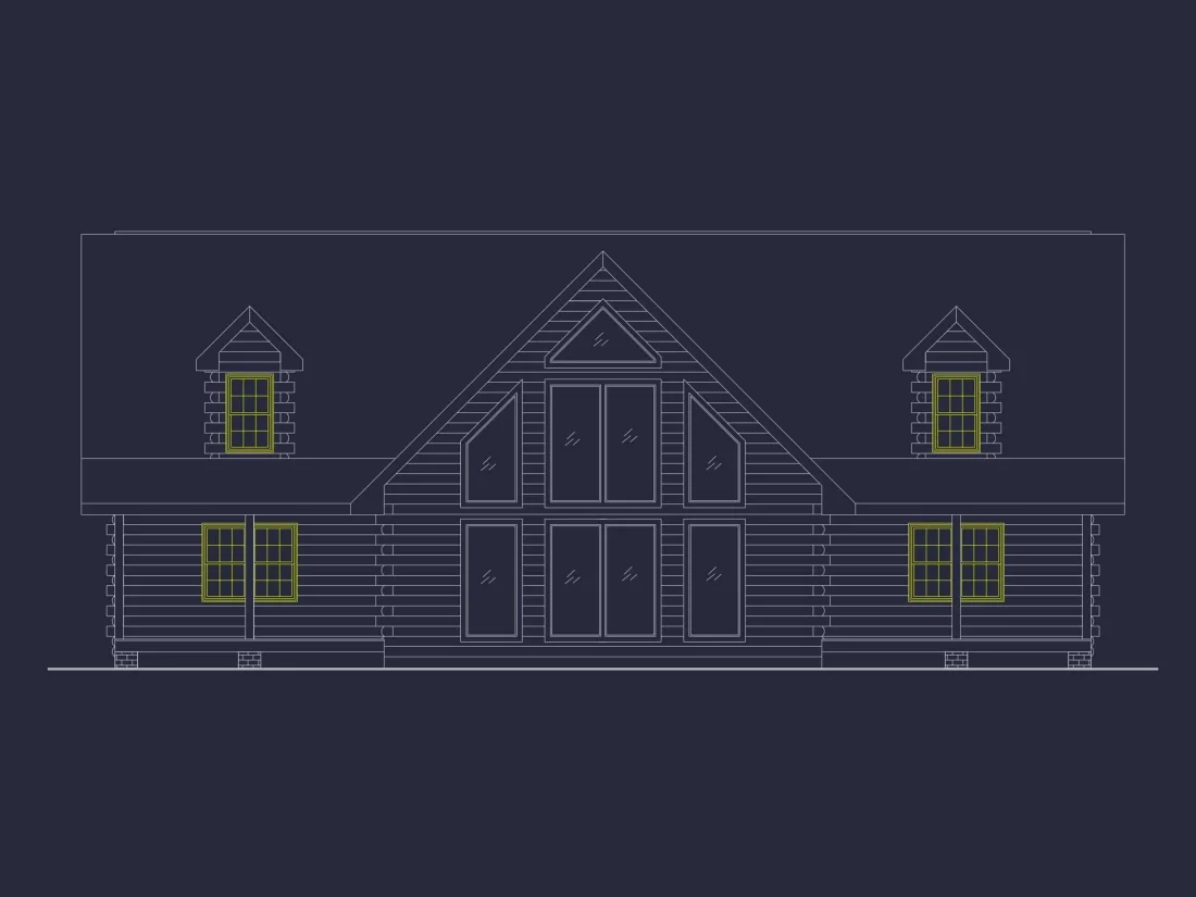 Stunning 2-Story House Plan with Modern Floor Plans & CAD Designs