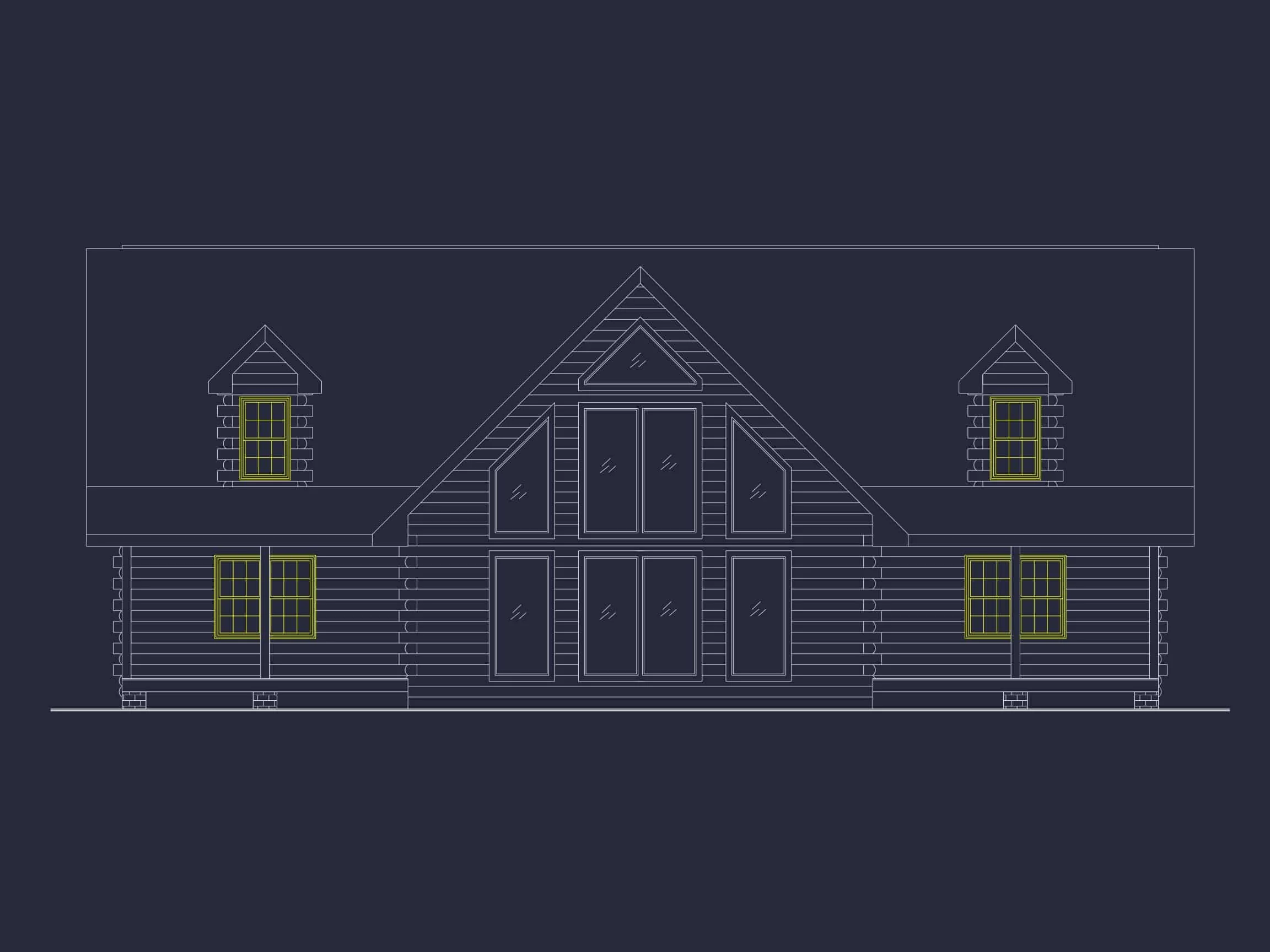 Stunning 2-Story House Plan with Modern Floor Plans & CAD Designs