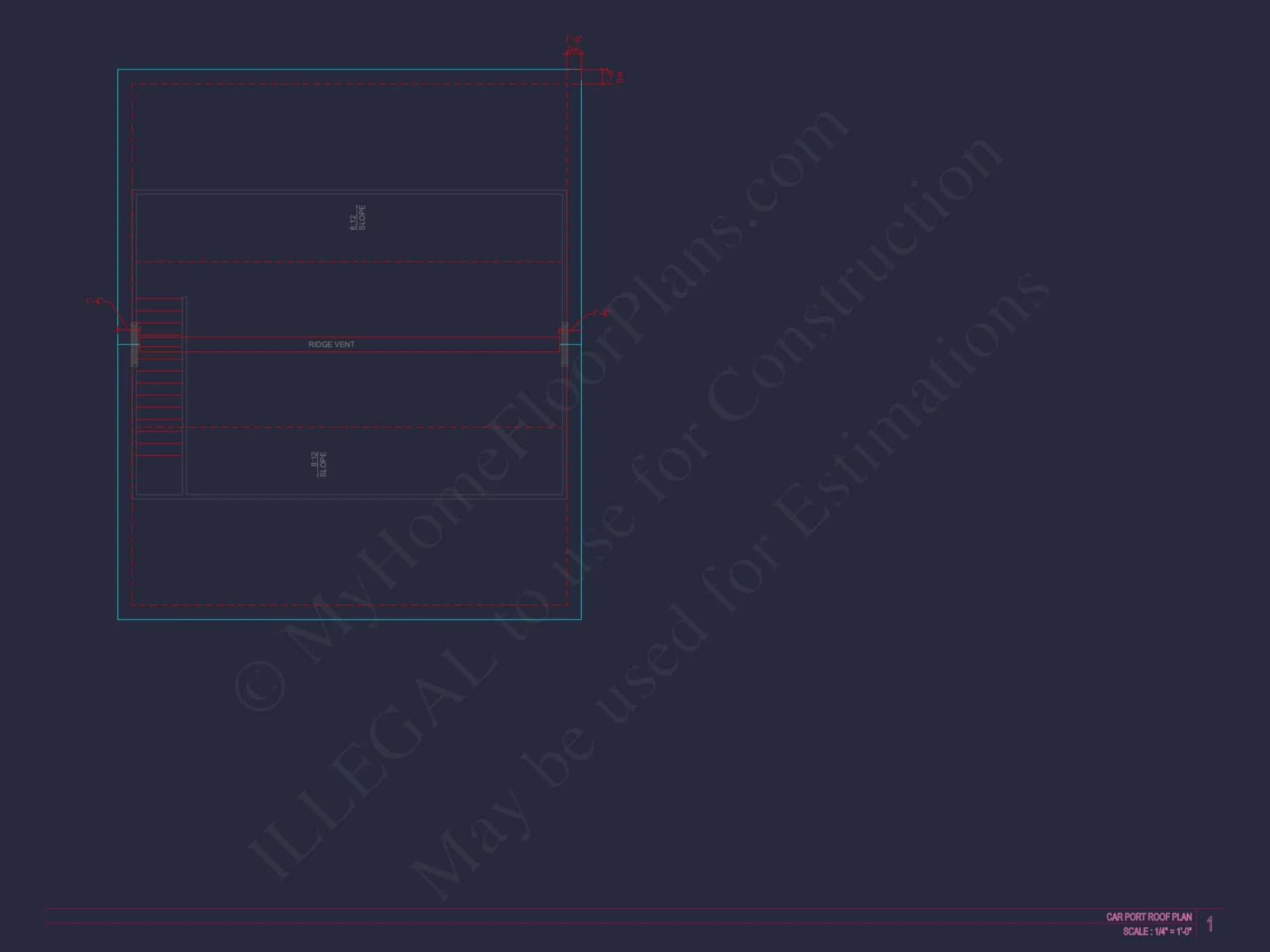 Spacious Garage Plan with Workshop - Architectural Design Blueprint