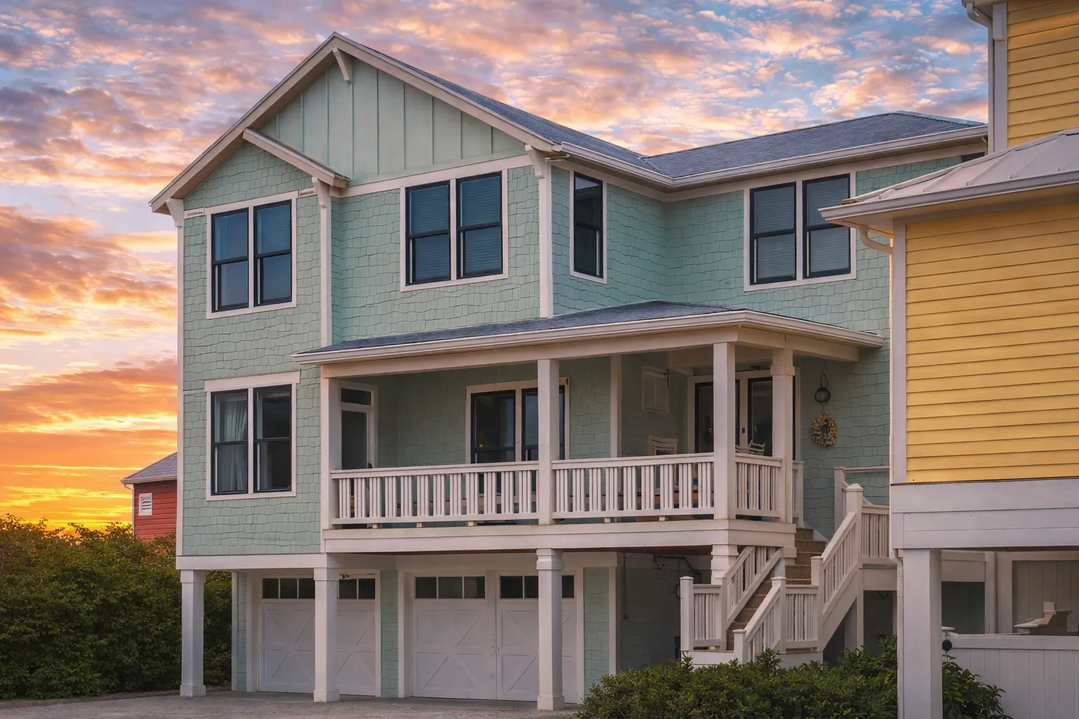 Coastal 4-Bedroom Home Floor Plan 3086 Sq Ft,2.5 Story