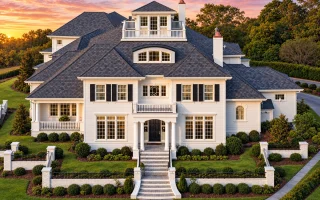 Plan  13-1591 - Plane House |  Colonial - 5-Bed, 5-Bath, 6,290 SF