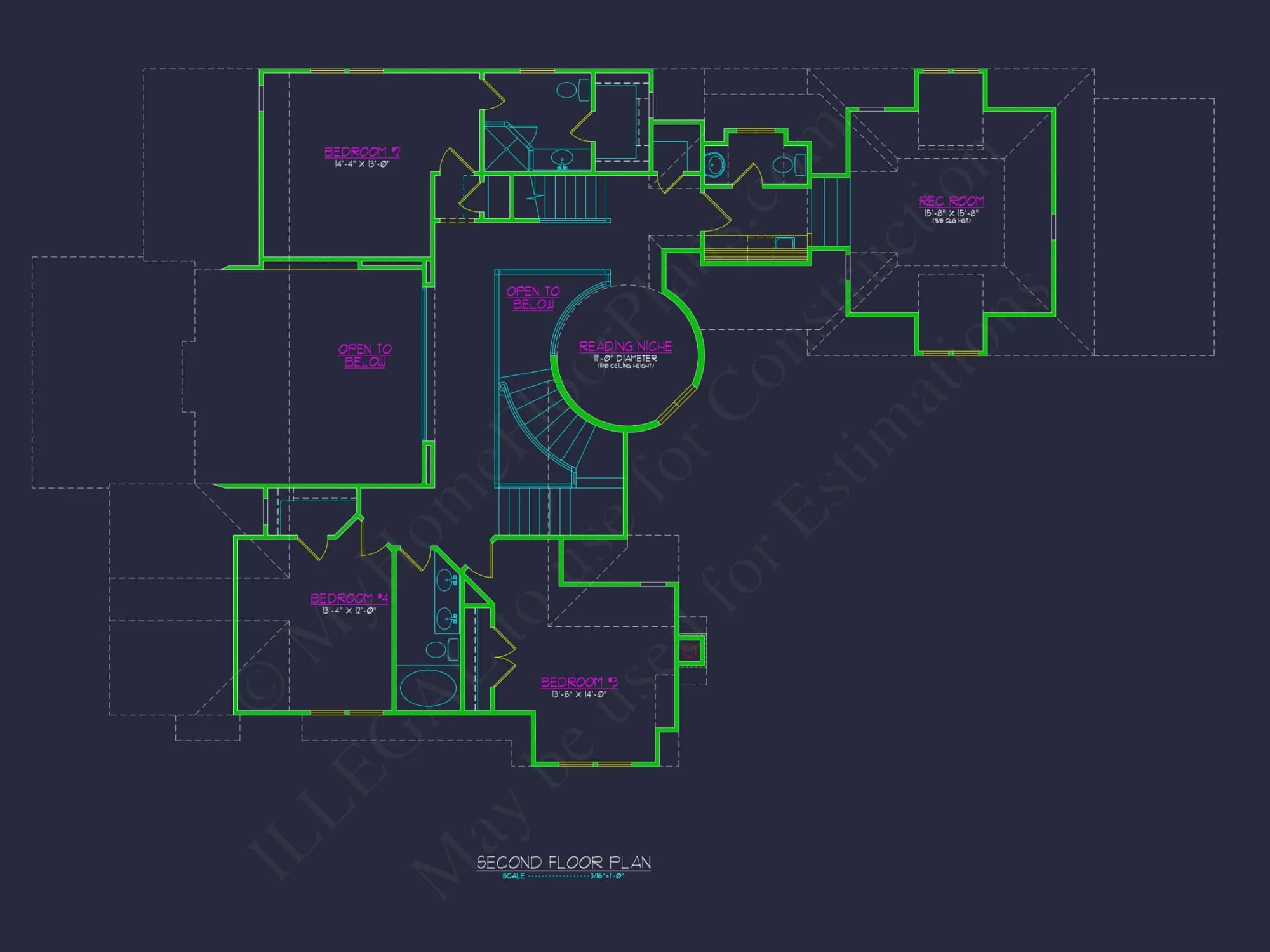 Stunning 2-Story Home Plan with Detailed CAD Designs