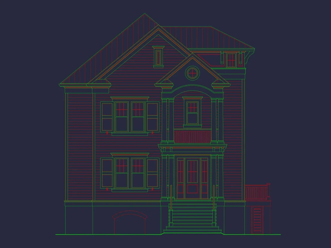 Elegant-Home-Plan-with-Victorian-Style-CAD-Architecture-Designs