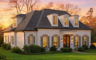 Plan  15-1605 - Meridian Retreat |  French Country - 4-Bed, 3.5-Bath, 4,243 SF