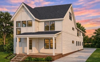 Plan  20-2094 - Pendennis House |  Modern Farmhouse - 4-Bed, 4.5-Bath, 3,428 SF