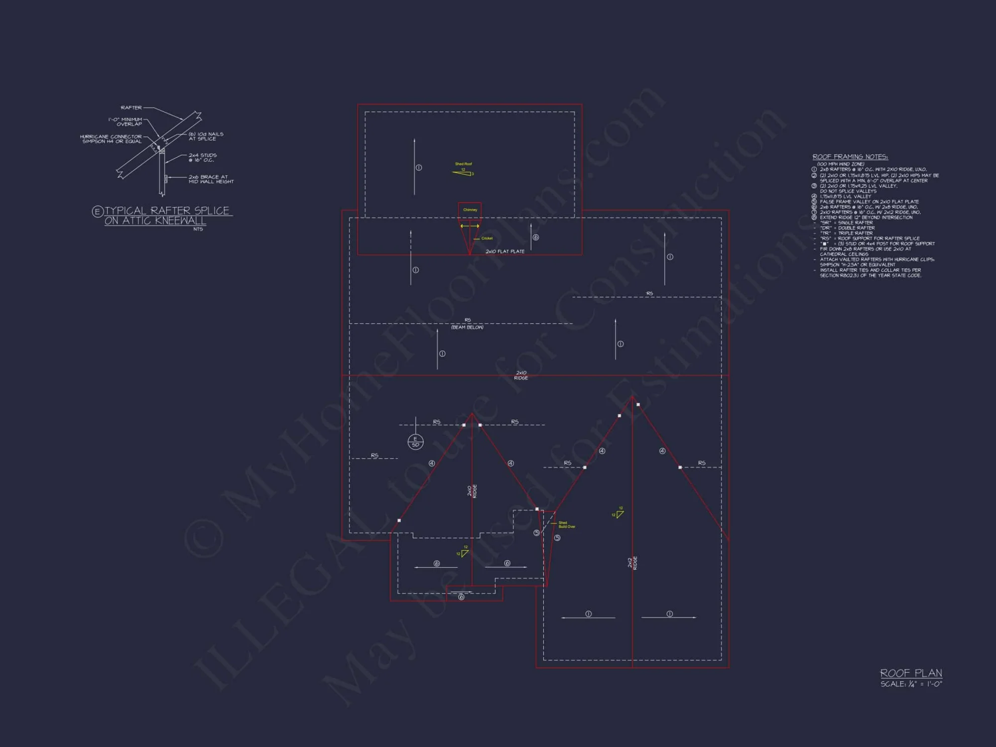 Craftsman Home Plan with Open Floor Plan and CAD Designs