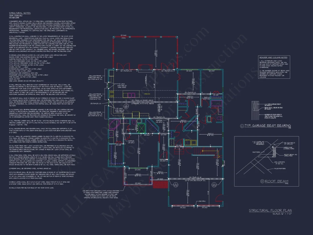 Craftsman Home Plan with Open Floor Plan and CAD Designs
