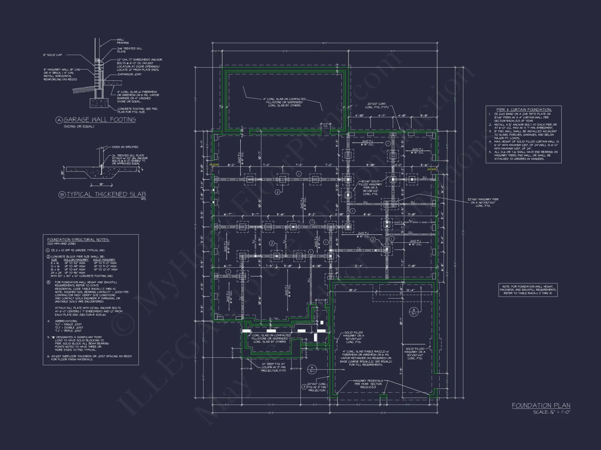 Craftsman Home Plan with Open Floor Plan and CAD Designs