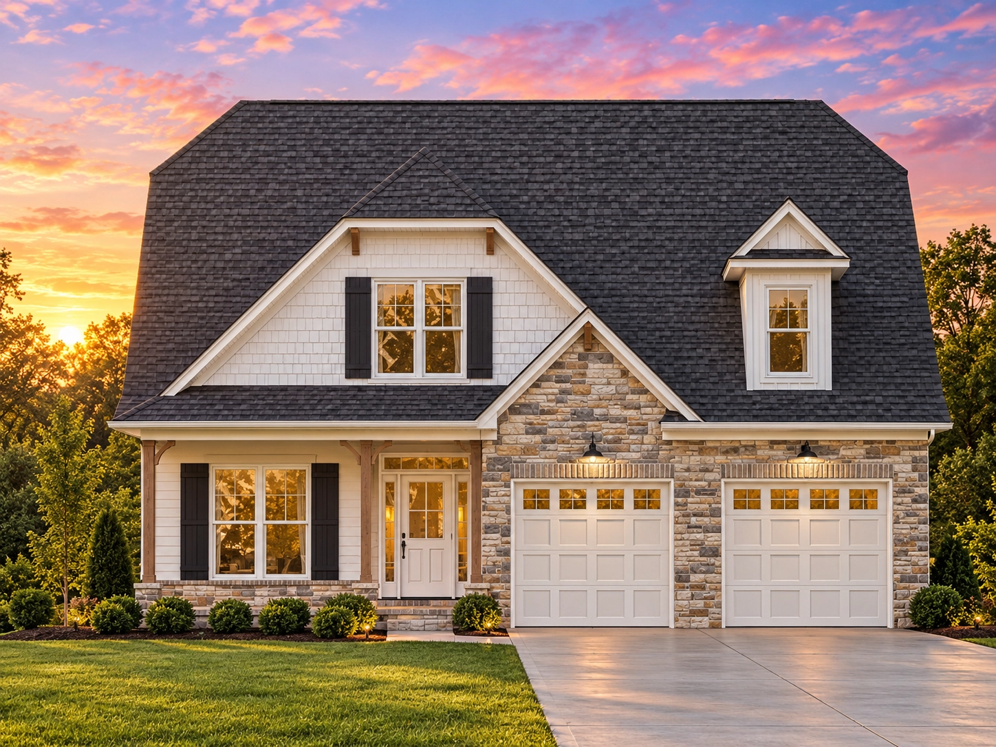 Timeless 2-Story House Plan with Vaulted Ceilings & CAD Designs