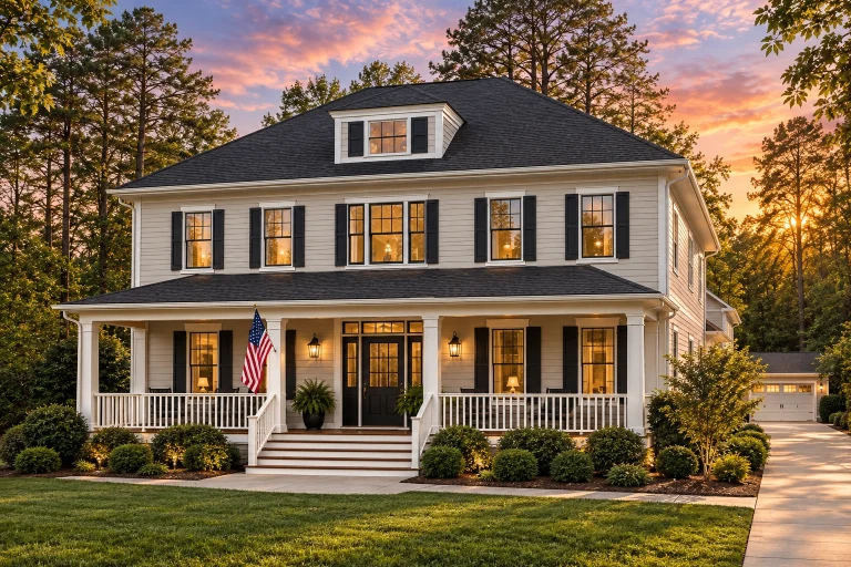 Courtyard House Plans 4 Traditional Farmhouse House Plan with Basement and Garage – 6,341 SqFt