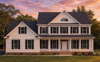 Plan  20-2161 - Somerset House |  Traditional Colonial - 4-Bed, 3.5-Bath, 2,571 SF