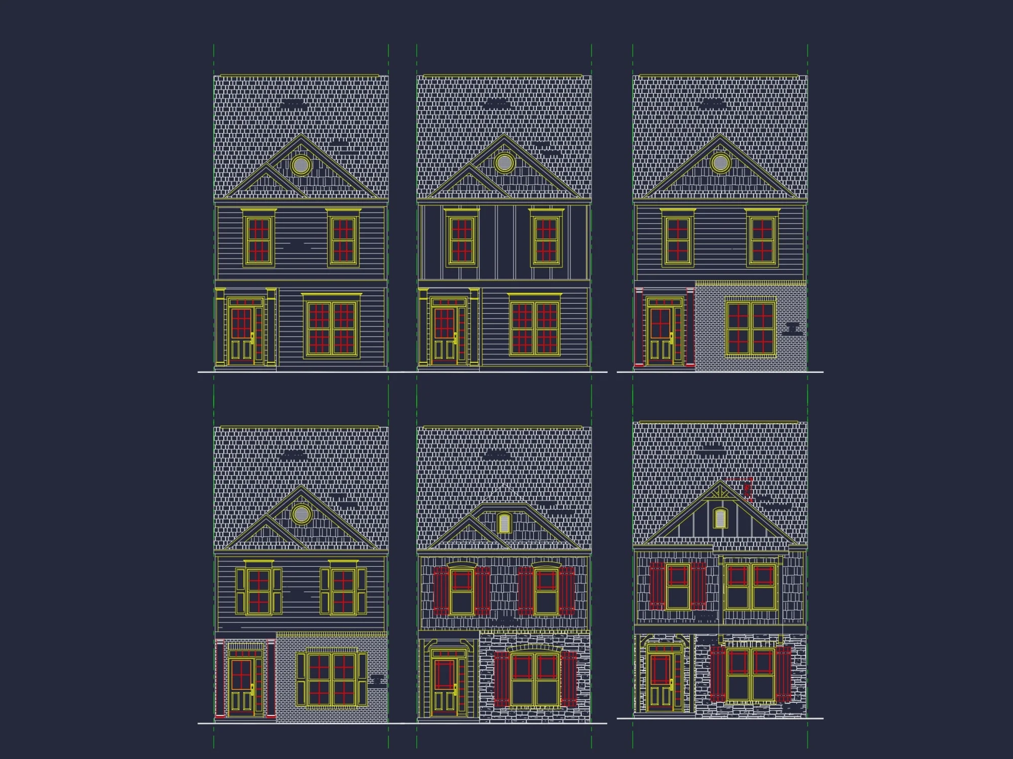 Charming Townhome Floor Plan with CAD & Blueprint Designs