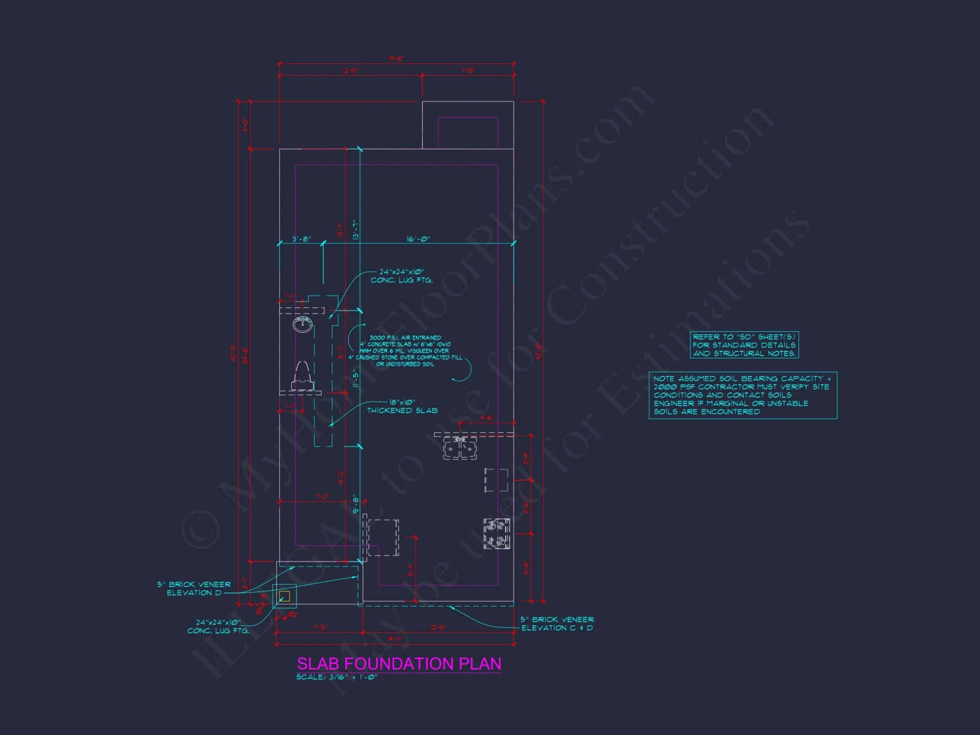 Charming Townhome Floor Plan with CAD & Blueprint Designs